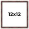 12x12 Bamboo Picture Frame with UV-Resistant Acrylic & Acid Free Backing, Available in 4 Finishes - Brown, Black, Gold, and Natural